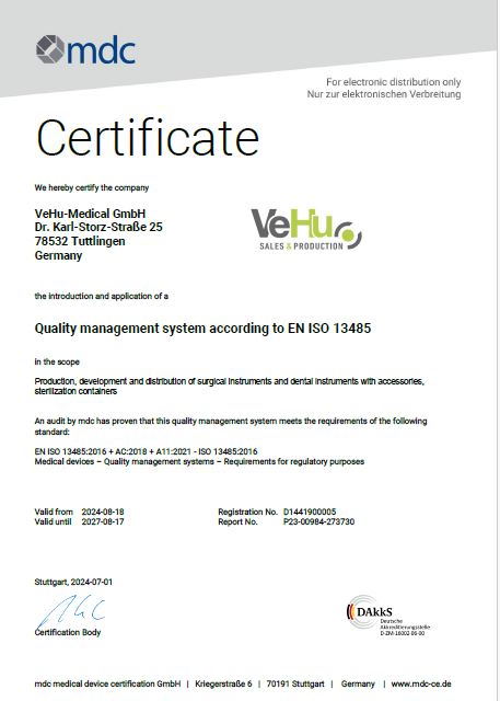 Download DIN ISO Certificate